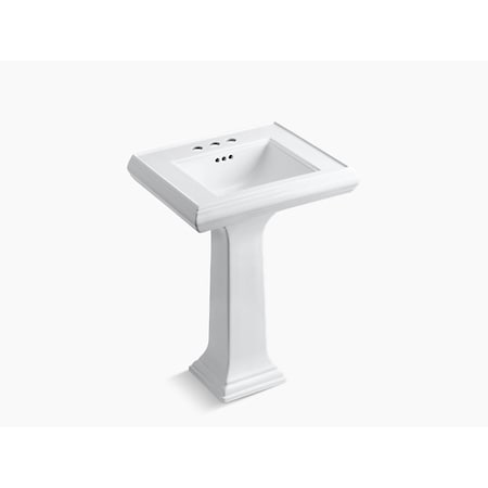 Kohler Classic Classic 24 Pedestal Bathroom Sink W/ 4 Centerset Faucet Holes 2238-4-0